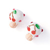 2Pcs Handmade Lampwork Bumpy Beads LAMP-TA0002-51A-2