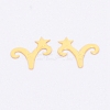 Brass Cabochons KK-WH0034-54G-07-2