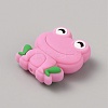 Frog Food Grade Eco-Friendly Silicone Focal Beads LS-SIL-WH0006-29I-2