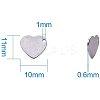 Handmade Gifts Ideas for Valentines Day 304 Stainless Steel Stamping Blank Tag Pendants STAS-PH0010-20-3