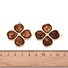 304 Stainless Steel and Resin Pendants STAS-T068-106B-G-3