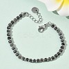 Natural Labradorite & Non-magnetic Synthetic Hematite Beaded Bracelets for Women BJEW-Z148-04P-01-1