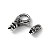 316 Stainless Steel Lobster Claw Clasps Sets STAS-D303-10AS-03-2