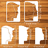 2Pcs 2 Styles PET Hollow Out Drawing Painting Stencils DIY-WH0394-0175-2