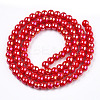 Electroplate Opaque Glass Beads Strands GLAA-T032-P4mm-AB04-3