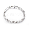 Tarnish Resistant 304 Stainless Steel Figaro Chain Bracelets BJEW-E369-08P-1