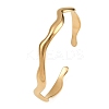 304 Stainless Steel Cuff Bangles for Women BJEW-B147-01G-2