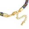 4MM Braided Nylon Cord Bracelets FIND-A057-01G-02-3