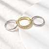 Brass Micro Pave Cubic Zirconia Finger Rings RJEW-P166-01A-01-2