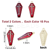 30Pcs 2 Colors Halloween Theme Alloy Enamel Pendants FIND-SC0002-93-2