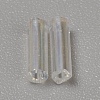 300Pcs Transparent Glass Round Bugle Beads GLAA-WH0015-74B-2