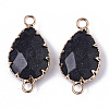 Synthetic Blue Goldstone Links connectors G-T131-09A-2