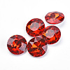 Pointed Back Glass Rhinestone Cabochons RGLA-T029-14mm-05-1