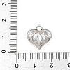 Textured 304 Stainless Steel Pendants STAS-L313-01C-P-3