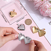 4Pcs 2 Colors 316 Surgical Stainless Steel Locket Pendants STAS-BBC0005-06-3