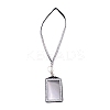 Rectangle PU Leather with Rhinestone Phone Card Holder LS-AJEW-WH0230-48D-1
