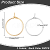 60Pcs 2 Colors 316 Surgical Stainless Steel Wine Glass Charms Rings STAS-LP0001-05A-2