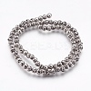 Electroplate Natural Lava Rock Beads Strands G-I200-17-2