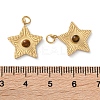 Natural Tiger Eye Star Pendants STAS-Q333-01G-01-3
