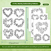 4 Sheets 11.6x8.2 Inch Stick and Stitch Embroidery Patterns DIY-WH0455-151-2