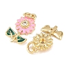 Brass Micro Pave Cubic Zirconia Pendants KK-H525-09G-2