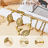 1Pc Tibetan Style Alloy Oval & Cattle Skull Head Link Chain Waist Belly Body Chains for Women AJEW-DC0003-23AG-4