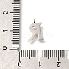 304 Stainless Steel Micro Pave Cubic Zirconia Pendants STAS-H228-06P-R-3