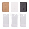 300Pcs 3 Colos Jewelry Earring Display Kraft Paper Price Tags DIY-LS0003-92-1