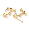 Brass Screw On Clip-on Earring Converters Findings KK-A281-27G-2