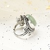 Natural Green Aventurine Adjustable Rings RJEW-I108-01AS-02-3