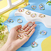 16Pcs 4 Colors Rack Plating Alloy Enamel Pendants FIND-TA0005-20-4