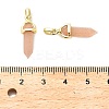 Natural Sunstone Double Terminal Pointed Pendant G-H097-01G-03-3
