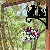 Iron Hanging Plant Hanger Bracket HJEW-WH0095-022-4