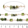 Handmade Brass Glass Square Link Chains CHC-F019-09G-02-2