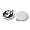 304 Stainless Steel Black Enamel Charms STAS-M102-17P-04-2