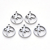 Non-Tarnish 304 Stainless Steel Pendants STAS-N092-40-1