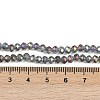 Electroplate Transparent Glass Beads Strands EGLA-A034-T4mm-G05-2