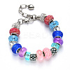 Acrylic & Resin & Polymer Clay Rhinestone European Beads FPDL-S015-04B-5