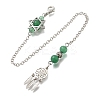 Round Natural Green Aventurine Dowsing Pendulums G-M447-07P-09-1