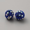 Polymer Clay Rhinestone Beads FIND-WH0419-40H-2