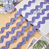 10 Yards Polyester Wavy Fringe Trim Ribbon OCOR-GF0003-27A-4