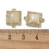 Natural Moonstone Faceted Square Links G-I375-03G-01-3