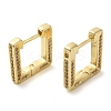 Rack Plating Brass Micro Pave Cubic Zirconia Hoop Earring EJEW-C079-08G-1