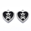 Eco-Friendly Alloy Enamel Pendants X-ENAM-Q437-042P-01-NR-1