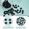100Pcs 1-Hole Cloth Shank Buttons BUTT-FH0001-024-4