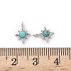 Synthetic Turquoise Star Charms KK-L250-04P-3