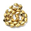 Full Plated Electroplate Glass Beads Strands EGLA-E060-01A-FP02-2
