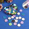 Alloy Enamel Pendants ENAM-SZ0001-12LG-RS-5