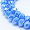 Electroplate Glass Bead Strands GLAA-E395-02-4mm-3