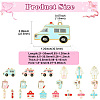 42Pcs 21 Styles Alloy Enamel Charms ENAM-CJ0006-95-2